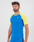 KARPOS Rövid ujjú kerékpáros póló - LAVAREDO - kék/sárga