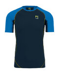 KARPOS Rövid ujjú kerékpáros póló - LAVAREDO - fekete/kék
