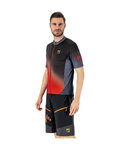 KARPOS Rövid ujjú kerékpáros mez - JUMP - piros/fekete