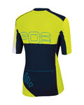 KARPOS Rövid ujjú kerékpáros mez - VERVE - sárga/kék