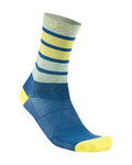 KARPOS Klasszikus kerékpáros zokni - VERVE - kék/zöld/sárga