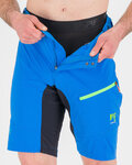 KARPOS Rövid kerékpáros nadrág kantár nélkül - VAL VIOLA - világoskék