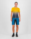 KARPOS Rövid ujjú kerékpáros mez - VERVE EVO - sárga/kék