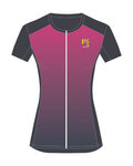 KARPOS Rövid ujjú kerékpáros mez - VERVE EVO W - kék/rózsaszín