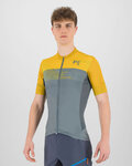 KARPOS Rövid ujjú kerékpáros mez - GREEN FIRE - sárga/zöld