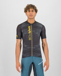 KARPOS Rövid ujjú kerékpáros mez - GREEN FIRE - fekete/sárga