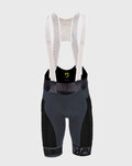 KARPOS Rövid kerékpáros nadrág kantárral - VERVE EVO - fekete/szürke