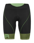 KARPOS Rövid kerékpáros nadrág kantár nélkül - VERVE EVO - fekete/zöld