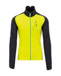 KARPOS Kerékpáros dzseki béléssel - LAVAREDO FLEECE - sárga/fekete