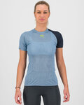 KARPOS Rövid ujjú kerékpáros póló - DINAMICO OCTA W - kék