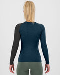 KARPOS Hosszú ujjú kerékpáros póló - DINAMICO MERINO 130 W - kék/fekete