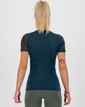 KARPOS Rövid ujjú kerékpáros póló - DINAMICO MERINO 130 W - kék/fekete