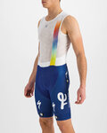 SPORTFUL Rövid kerékpáros nadrág kantárral - TOTAL ENERGIES BODYFIT - kék