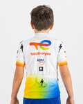 SPORTFUL Rövid ujjú kerékpáros mez - TOTAL ENERGIES KIDS - fehér/színes