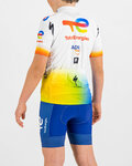 SPORTFUL Rövid ujjú kerékpáros mez - TOTAL ENERGIES KIDS - fehér/színes