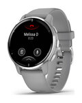 GARMIN okosóra - VENU 2 PLUS - szürke/ezüst