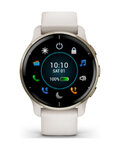 GARMIN okosóra - VENU 2 PLUS - elefántcsont/arany