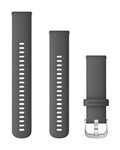 GARMIN szíj - QUICK RELEASE 22 MM - szürke/ezüst
