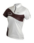HAVEN Rövid ujjú kerékpáros mez - COMTESS - fehér/fekete