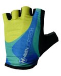 HAVEN Kerékpáros kesztyű rövid ujjal - LYCRATECH - kék/zöld