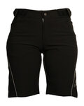 HAVEN Rövid kerékpáros nadrág kantár nélkül - SINGLETRAIL WMS - fekete