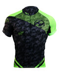 HAVEN Rövid ujjú kerékpáros mez - SINGLETRAIL - fekete/zöld