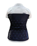 HAVEN Rövid ujjú kerékpáros mez - CITYR-ID WOMEN - kék/fehér