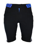 HAVEN Rövid kerékpáros nadrág kantár nélkül - SINGLETRAIL LADY - fekete/kék