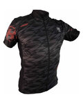 HAVEN Rövid ujjú kerékpáros mez - SKINFIT - fekete/piros