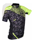 HAVEN Rövid ujjú kerékpáros mez - SINGLETRAIL KID - fekete/zöld