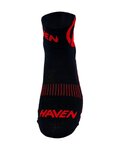 HAVEN Klasszikus kerékpáros zokni - LITE SILVER NEO 2PAK - fekete/piros
