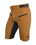 HAVEN Rövid kerékpáros nadrág kantár nélkül - FACTORY AIR HMS - barna