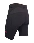 HAVEN Rövid kerékpáros nadrág kantár nélkül - FACTORY AIR WMS - fekete/rózsaszín