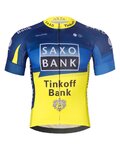 BONAVELO Rövid ujjú kerékpáros mez - SAXO BANK TINKOFF - kék/sárga