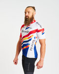 BONAVELO Rövid ujjú kerékpáros mez - 1996 BANESTO - kék/fehér/piros