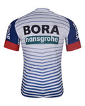 BONAVELO Rövid ujjú kerékpáros mez - BORA 2026 - fehér/színes