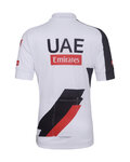 BONAVELO Rövid ujjú kerékpáros mez - UAE KID 2026 - fehér/fekete/piros