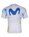 BONAVELO Rövid ujjú kerékpáros mez - MOVISTAR 2026 - fehér/kék