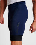HOLOKOLO Rövid kerékpáros nadrág kantár nélkül - ELITE - kék/fekete