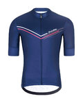 HOLOKOLO Rövid ujjú kerékpáros mez - LEVEL UP - kék