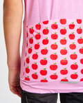 HOLOKOLO Rövid ujjú kerékpáros mez - FRUIT - rózsaszín/piros