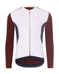 HOLOKOLO Hosszú ujjú kerékpáros mez - SPECIAL - fehér/bordó