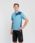HOLOKOLO Rövid ujjú kerékpáros mez - ADVENTURE - kék