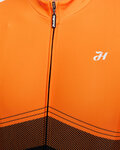 HOLOKOLO Hosszú ujjú kerékpáros mez - ARROW II WINTER - narancssárga/fekete