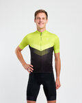 HOLOKOLO Rövid ujjú kerékpáros mez - ARROW II - világoszöld/fekete
