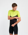 HOLOKOLO Rövid ujjú kerékpáros mez - ARROW II - világoszöld/fekete