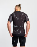 HOLOKOLO Rövid ujjú kerékpáros mez - PASSION - fekete