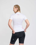 RIVANELLE Rövid ujjú kerékpáros mez - LEVEL UP - fehér