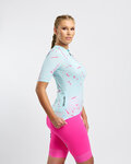 RIVANELLE Rövid ujjú kerékpáros mez - PASSION - kék/rózsaszín