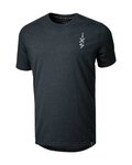 IXS Rövid ujjú kerékpáros póló - FLOW 1.0 TECH TEE - fekete